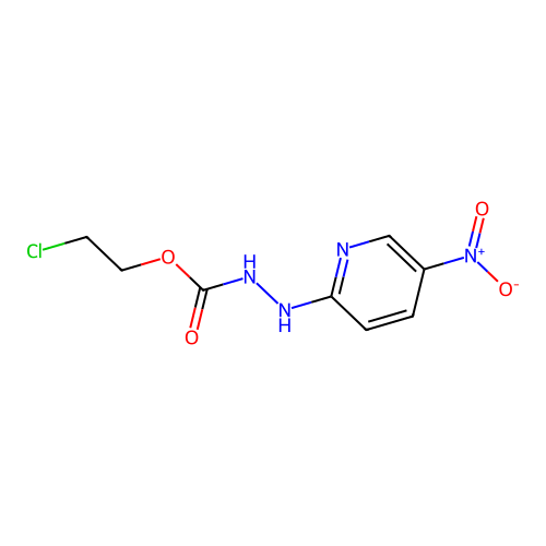 2-Chloroethyl 2-{5-nitro-2-pyridinyl}hydrazinecarboxylate structure