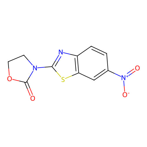 3-{6-Nitro-1,3-benzothiazol-2-yl}-1,3-oxazolidin-2-one structure