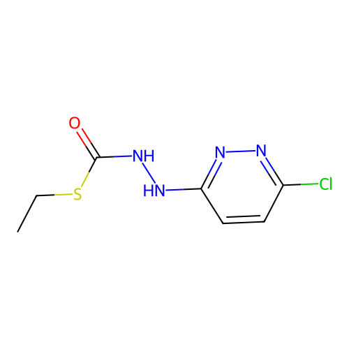S-ethyl 2-(6-chloro-3-pyridazinyl)hydrazinecarbothioate structure