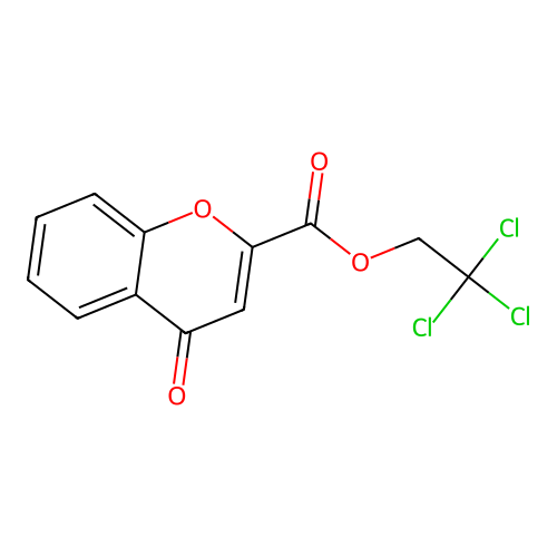 2,2,2-Trichloroethyl 4-oxochromene-2-carboxylate structure
