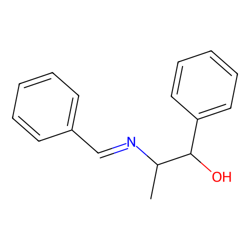 2-(Benzylideneamino)-1-phenyl-1-propanol structure