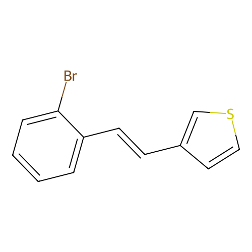 3-[2-(2-Bromophenyl)ethenyl]thiophene structure
