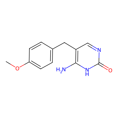 4-amino-5-(4-methoxybenzyl)-2(1H)-pyrimidinone structure