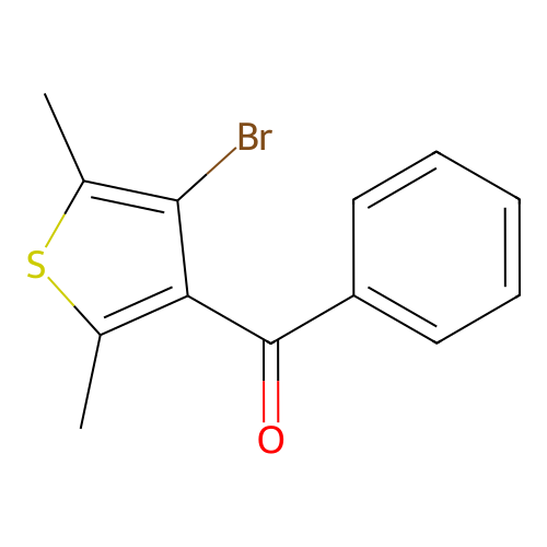 (4-Bromo-2,5-dimethyl-3-thienyl)(phenyl)methanone structure