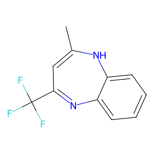 4-methyl-2-(trifluoromethyl)-1H-1,5-benzodiazepine structure