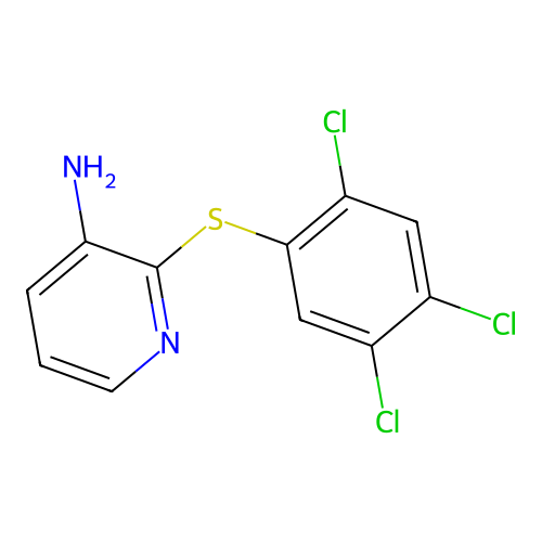 2-[(2,4,5-Trichlorophenyl)thio]-3-pyridinamine structure