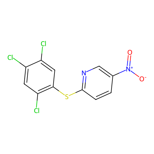 5-Nitro-2-(2,4,5-trichlorophenyl)sulfanylpyridine structure