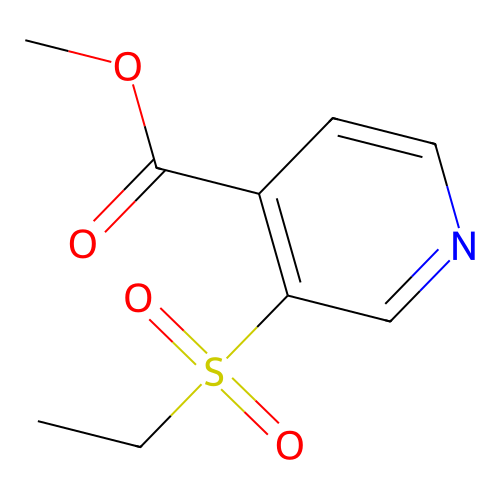 Methyl 3-(ethylsulfonyl)isonicotinate structure