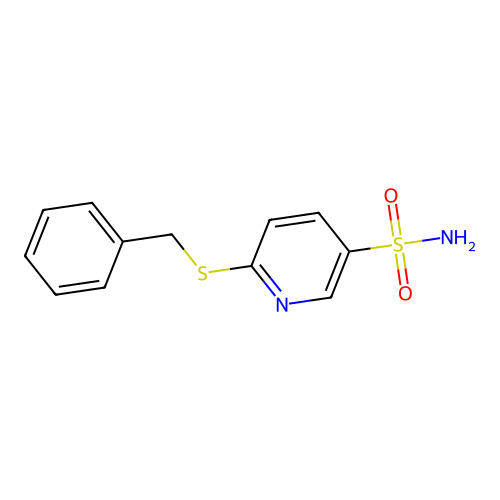 6-(Benzylsulfanyl)-3-pyridinesulfonamide structure