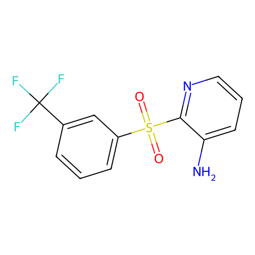 2-{[3-(Trifluoromethyl)phenyl]sulfonyl}-3-pyridinamine structure