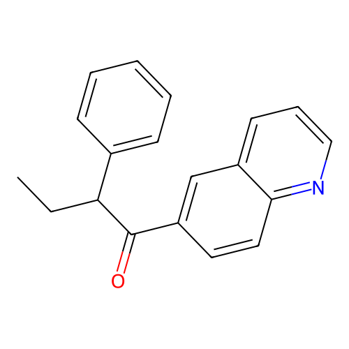2-Phenyl-1-(6-quinolinyl)-1-butanone structure