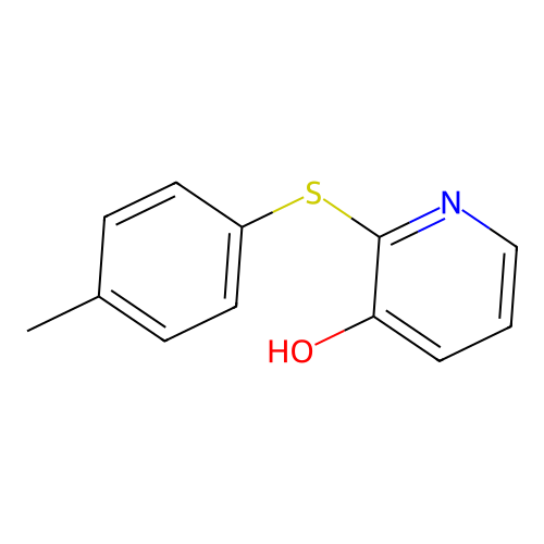 2-[(4-Methylphenyl)sulfanyl]-3-pyridinol structure
