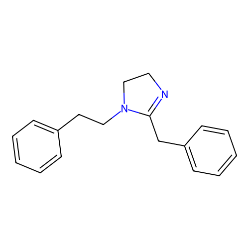 2-Benzyl-1-phenethyl-4,5-dihydro-1h-imidazole structure