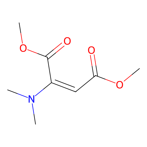 dimethyl (2E)-2-(dimethylamino)but-2-ene-1,4-dioate structure