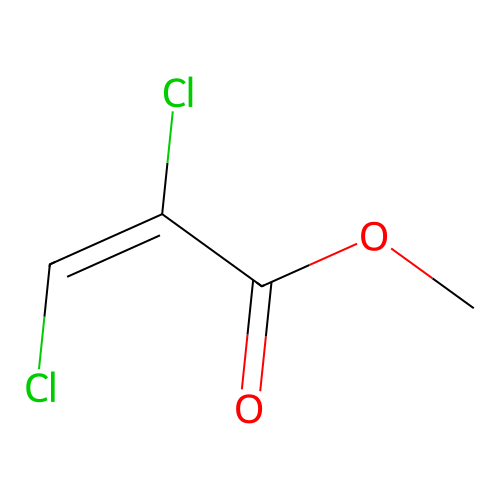 Methyl E-2,3-dichloropropenoate structure