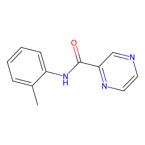N-(2-methylphenyl)pyrazine-2-carboxamide structure