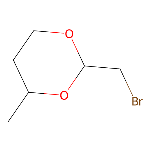 2-Bromomethyl-4-methyl-1,3-dioxane structure