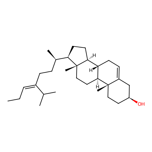 (3beta,24Z)-24-Propylidenecholest-5-en-3-ol structure