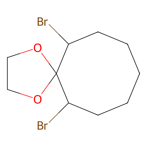 6,12-Dibromo-1,4-dioxaspiro[4.7]dodecane structure