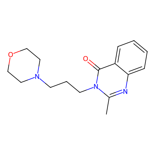 2-methyl-3-[3-(morpholin-4-yl)propyl]quinazolin-4(3H)-one structure