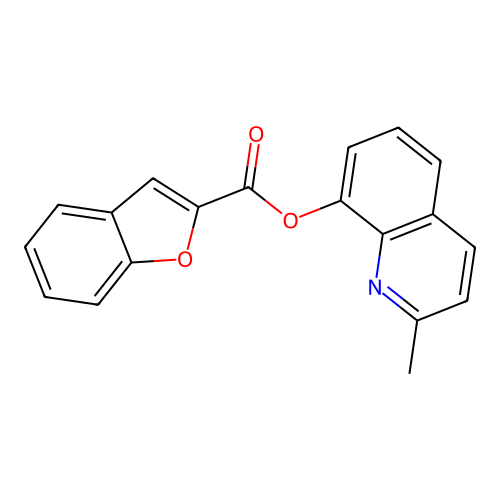 2-Methylquinolin-8-yl 1-benzofuran-2-carboxylate structure