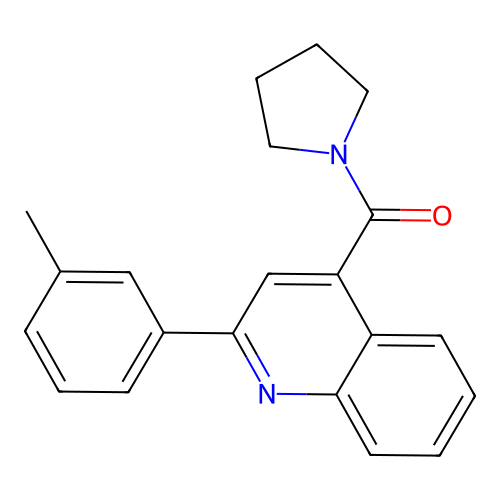 [2-(3-Methylphenyl)quinolin-4-yl](pyrrolidin-1-yl)methanone structure