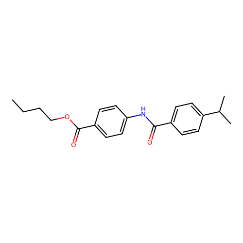 Butyl 4-[(4-isopropylbenzoyl)amino]benzoate structure