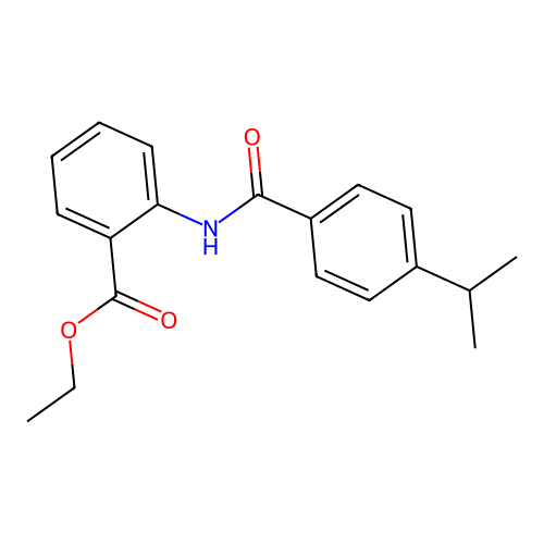 Ethyl 2-[(4-isopropylbenzoyl)amino]benzoate structure