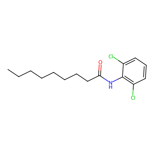 N-(2,6-dichlorophenyl)nonanamide structure