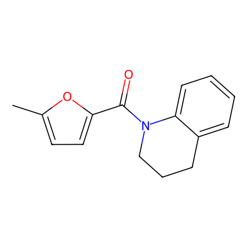 3,4-dihydro-2H-quinolin-1-yl-(5-methylfuran-2-yl)methanone structure
