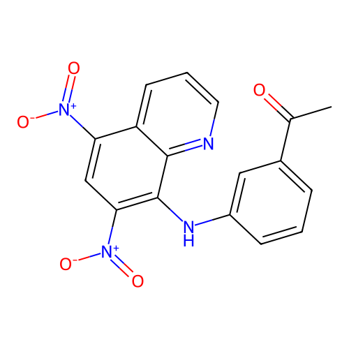 1-(3-((5,7-Dinitroquinolin-8-yl)amino)phenyl)ethanone structure