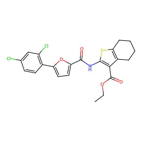 C22H19Cl2NO4S structure