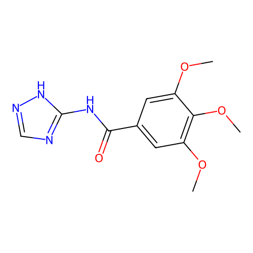 3,4,5-trimethoxy-N-4H-1,2,4-triazol-3-ylbenzamide structure