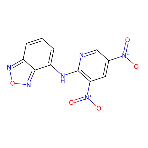 4-({3,5-Bisnitro-2-pyridinyl}amino)-2,1,3-benzoxadiazole structure