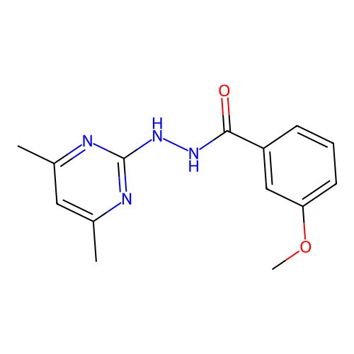 N'-(4,6-Dimethyl-2-pyrimidinyl)-3-methoxybenzohydrazide structure