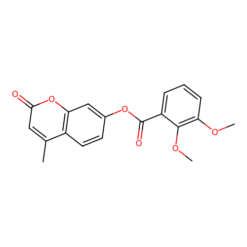 (4-Methyl-2-oxochromen-7-yl) 2,3-dimethoxybenzoate structure