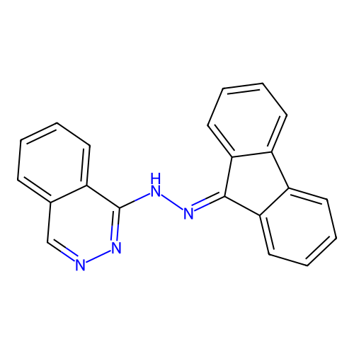 9H-fluoren-9-one 1-phthalazinylhydrazone structure