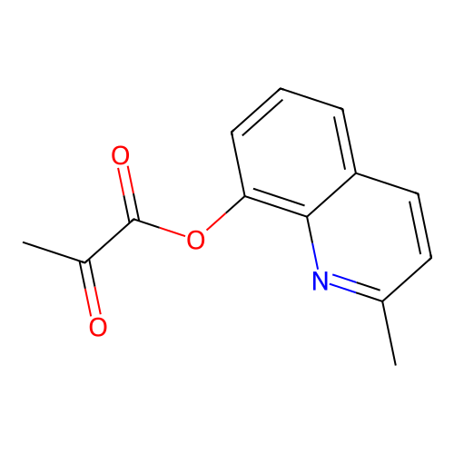 2-Methyl-8-quinolinyl 2-oxopropanoate structure