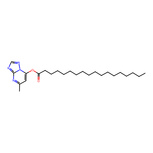 5-Methyl[1,2,4]triazolo[1,5-a]pyrimidin-7-yl stearate structure