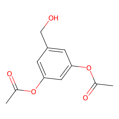 Benzyl alcohol, 3,5-diacetoxy- structure
