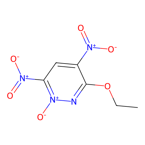 3-Ethoxy-4,6-dinitro-1-oxidopyridazin-1-ium structure
