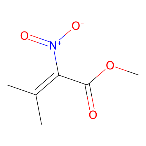 Methyl 3-methyl-2-nitrobut-2-enoate structure