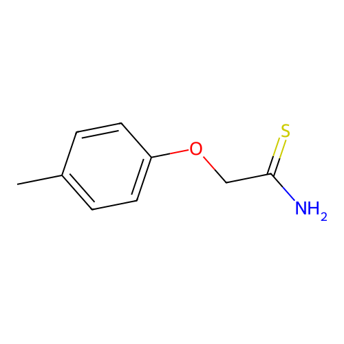 2-(4-Methylphenoxy)ethanethioamide structure