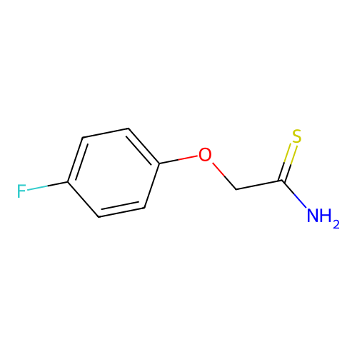 2-(4-Fluorophenoxy)ethanethioamide structure