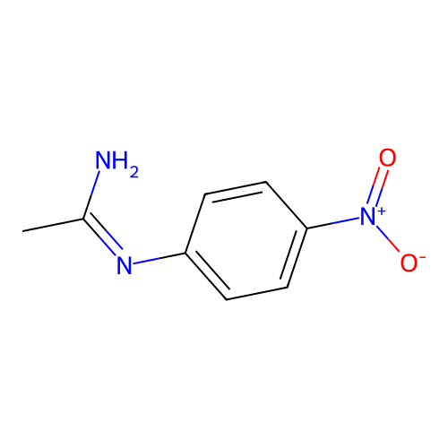 N'-(4-nitrophenyl)ethanimidamide structure