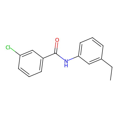 3-chloro-N-(3-ethylphenyl)benzamide structure