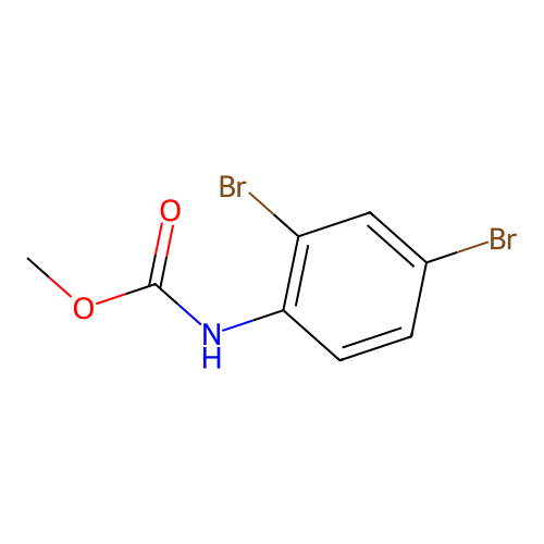 Methyl N-(2,4-dibromophenyl)carbamate structure