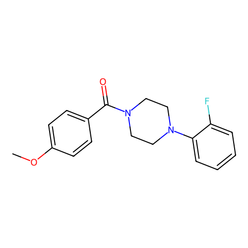 1-(2-Fluorophenyl)-4-(4-methoxybenzoyl)piperazine structure