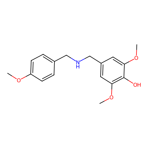 2,6-Dimethoxy-4-{[(4-methoxybenzyl)amino]methyl}phenol structure