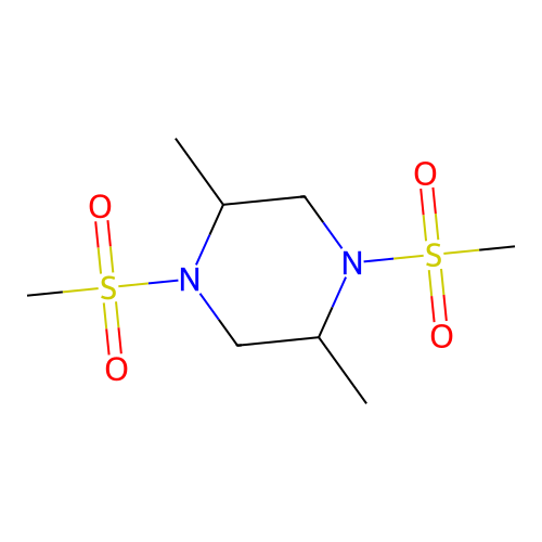 2,5-Dimethyl-1,4-bis(methylsulfonyl)piperazine structure